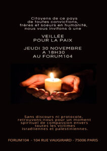 Veillée pour la paix